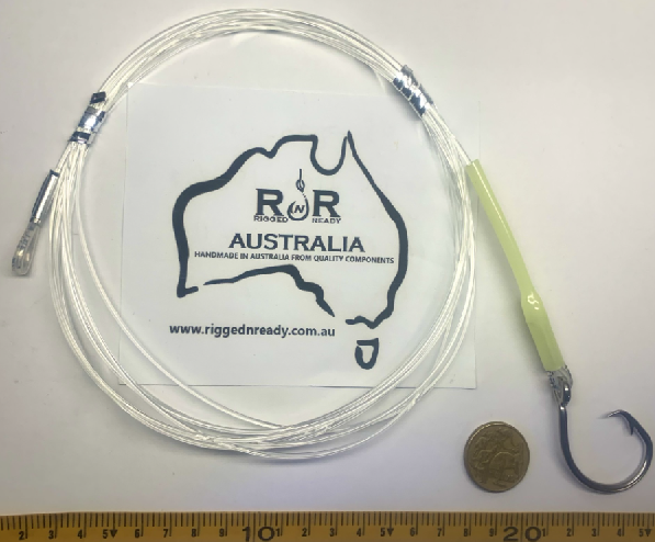 13/0 SS Circle 300lb Flurocarbon 4m Game Fishing Trace