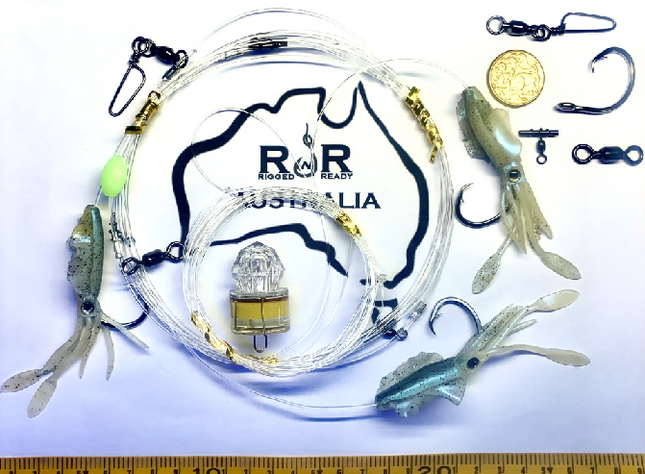 8/0 Circle 200lb Branch Swivel Ultimate Squid Deep Drop Rig