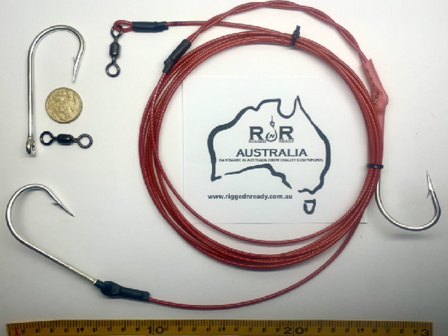 Standard Shark Rig - 11/0 Tarpon Double 4m 720lb Wire