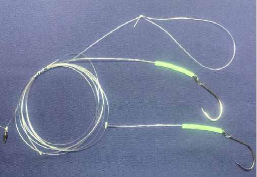 7/0 Octopus 50lb Double Patternoster Twisted Dropper Loop Rig
