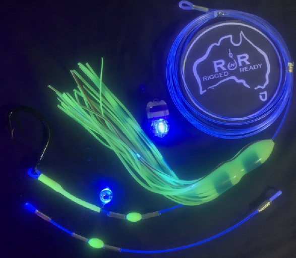14/0 Mutsu Circle 460lb Flurocarbon 4m Sword Rig