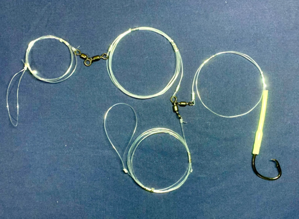 Drone Fishing Rig - Single 8/0 Mutsu Circle 130lb mono