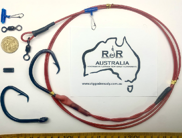 Castable 14/0 Mutsu Circle 1.6m 720lb Wire Shark Rig
