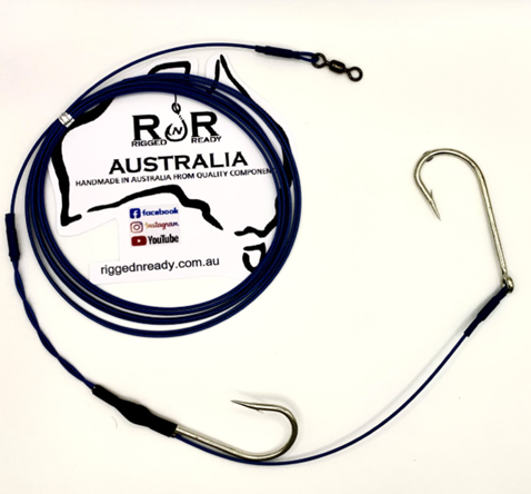 Long Trace Rig Australia Shark Fishing Trace - Castable Shark Beach Drone Trace Rig ...