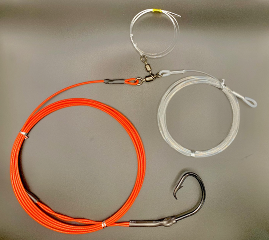 Beach - Drone Shark Rig 6m - 14/0 Mutsu Circle 3m 720lb Wire - 3m 350lb Mono