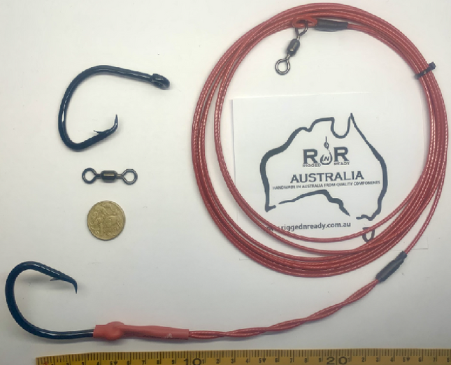 Standard Shark Rig - 14/0 Mutsu Circle 4m 720lb Wire