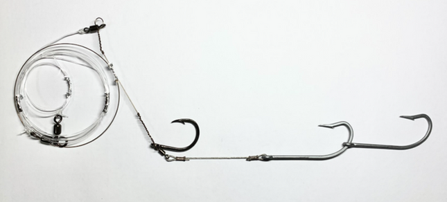 8/0 VMC Spanish Mackerel Wire Live bait Rig 2 Gang