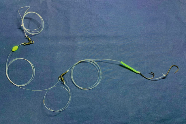 Floating and trollable/slow retrieve Drone Rig -  7/0 Octopus - 90 lb