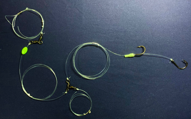 Floating and trollable/slow retrieve drone rig - 7/0 Live bait hooks 90lb